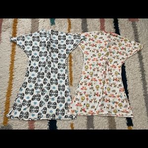 Two XL (2T-3T) zipadee-zip transition swaddle/sleep sacks
